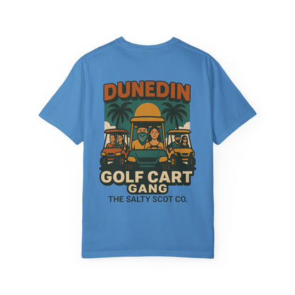 Dunedin Golf Cart Gang Tee – The Salty Scot Collection