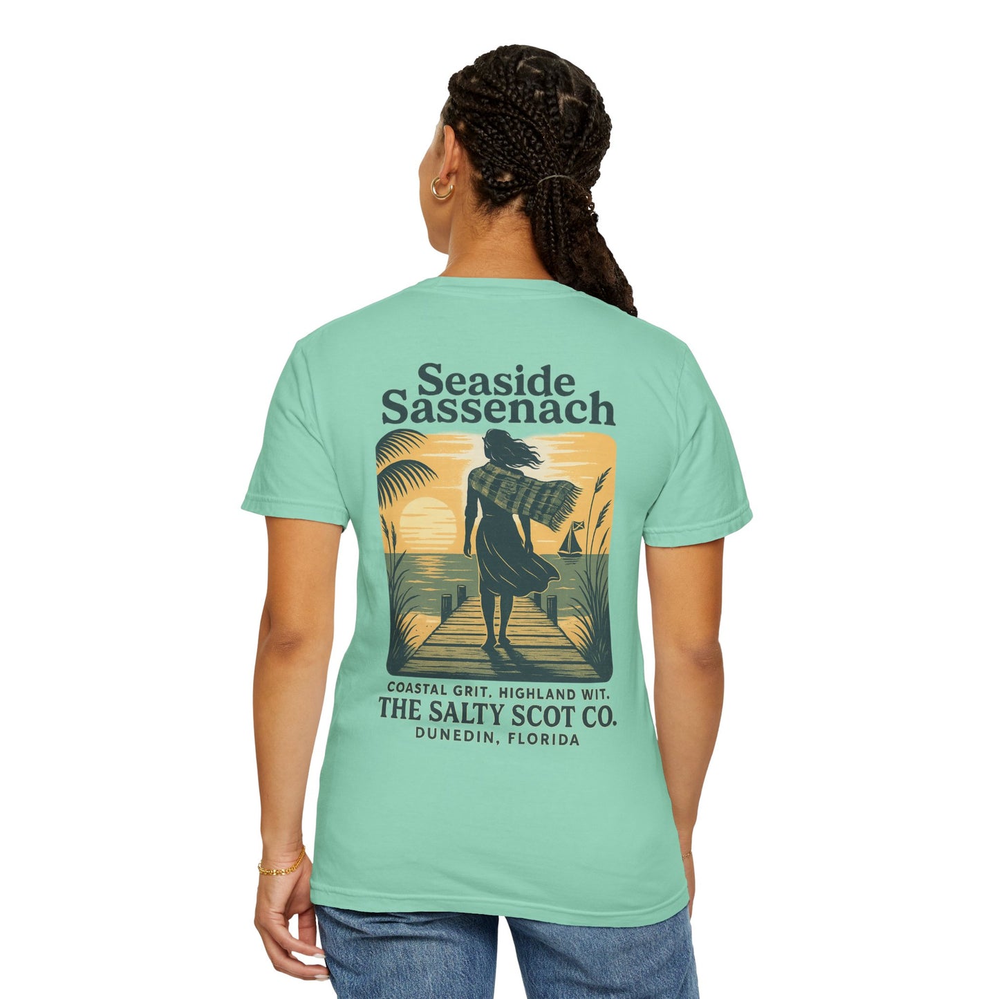Seaside Sassenach Tee - The Salty Scot Collection