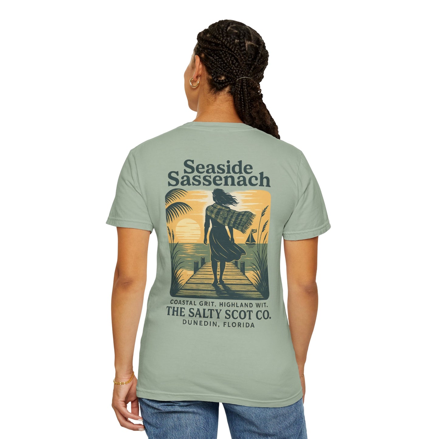 Seaside Sassenach Tee - The Salty Scot Collection