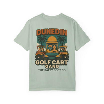Dunedin Golf Cart Gang Tee – The Salty Scot Collection