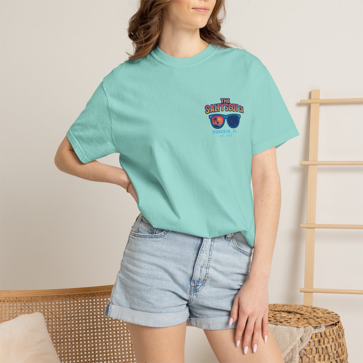 Neon Coastline Dunedin Tee - The Salty Scot Collection