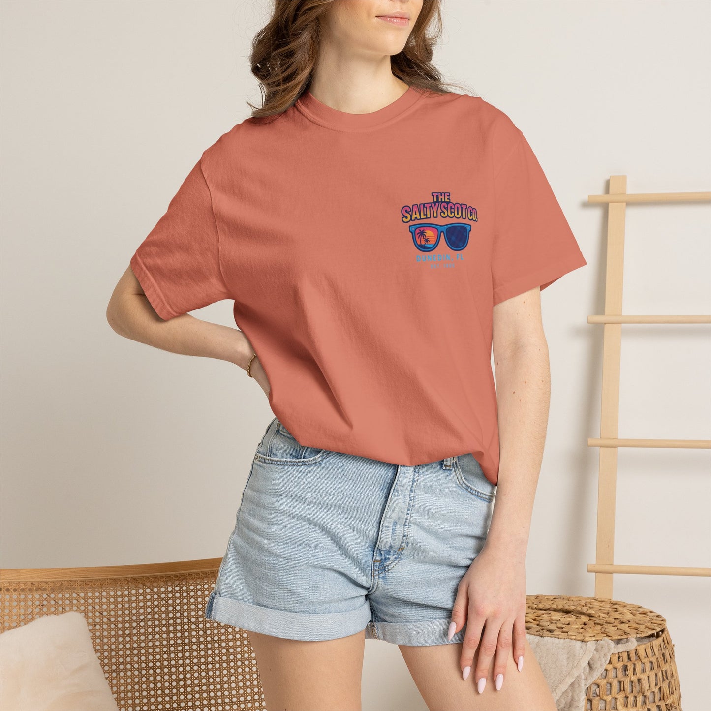 Neon Coastline Dunedin Tee - The Salty Scot Collection