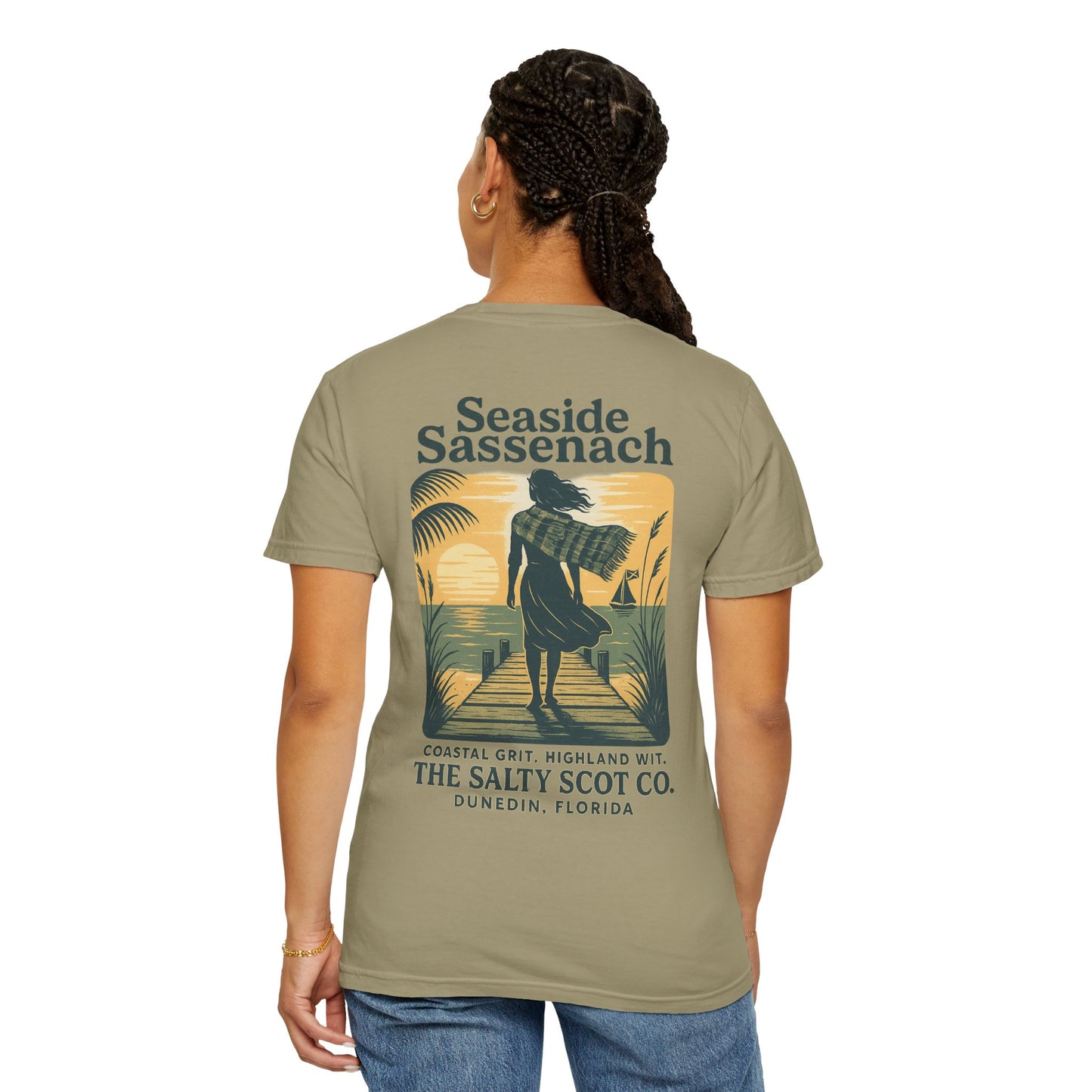 Seaside Sassenach Tee - The Salty Scot Collection