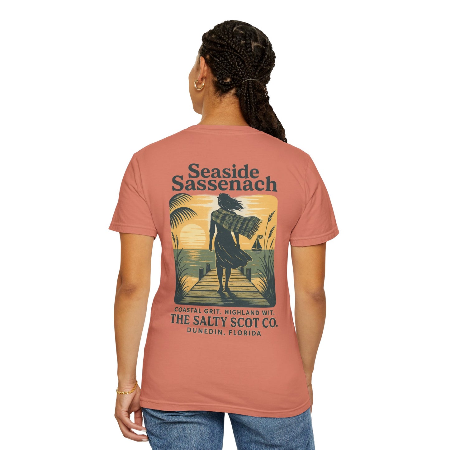 Seaside Sassenach Tee - The Salty Scot Collection