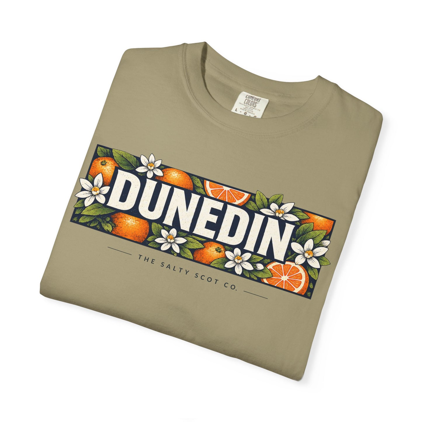 Dunedin Citrus Blossom Tee (Dark) - The Salty Scot Collection