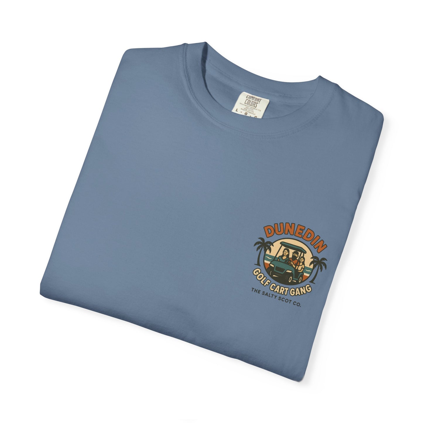 Dunedin Golf Cart Gang Tee – The Salty Scot Collection