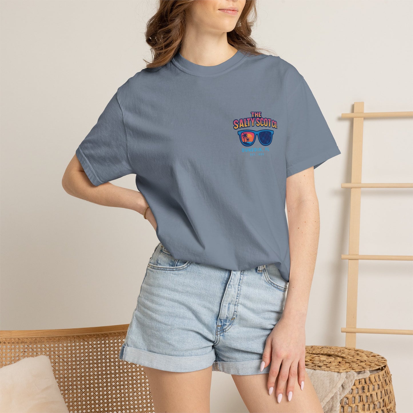 Neon Coastline Dunedin Tee - The Salty Scot Collection