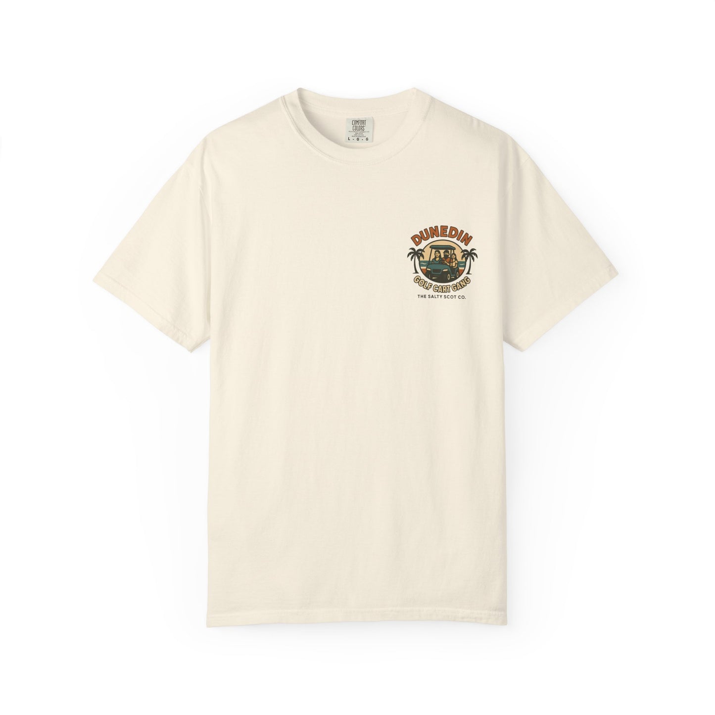 Dunedin Golf Cart Gang Tee – The Salty Scot Collection