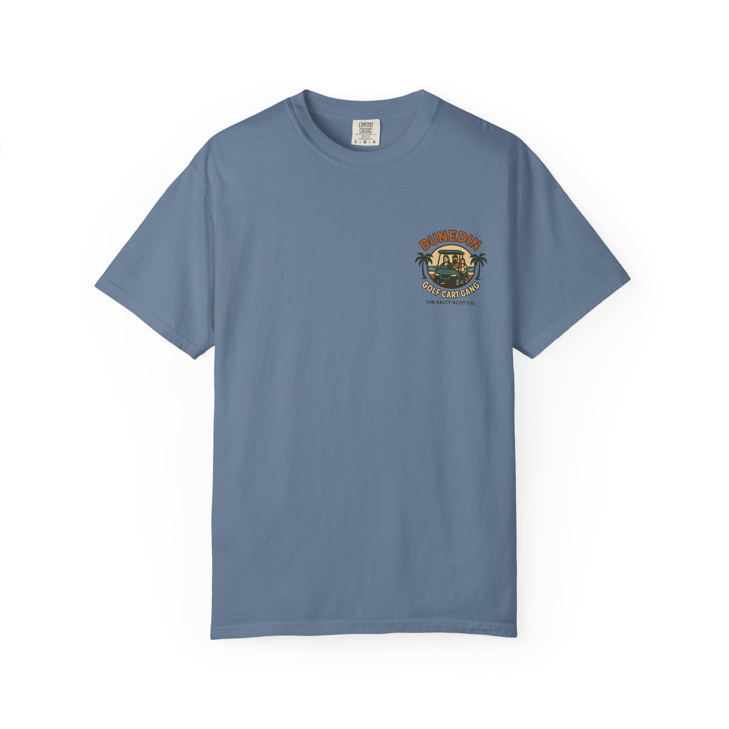 Dunedin Golf Cart Gang Tee – The Salty Scot Collection