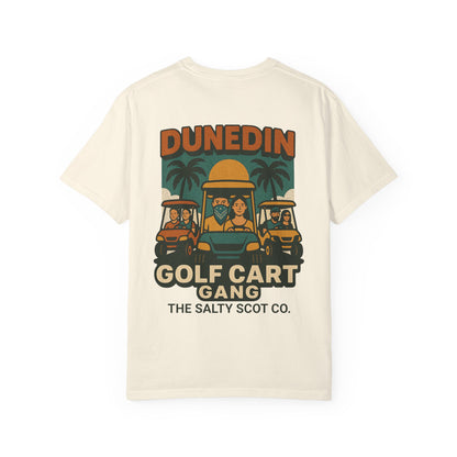 Dunedin Golf Cart Gang Tee – The Salty Scot Collection