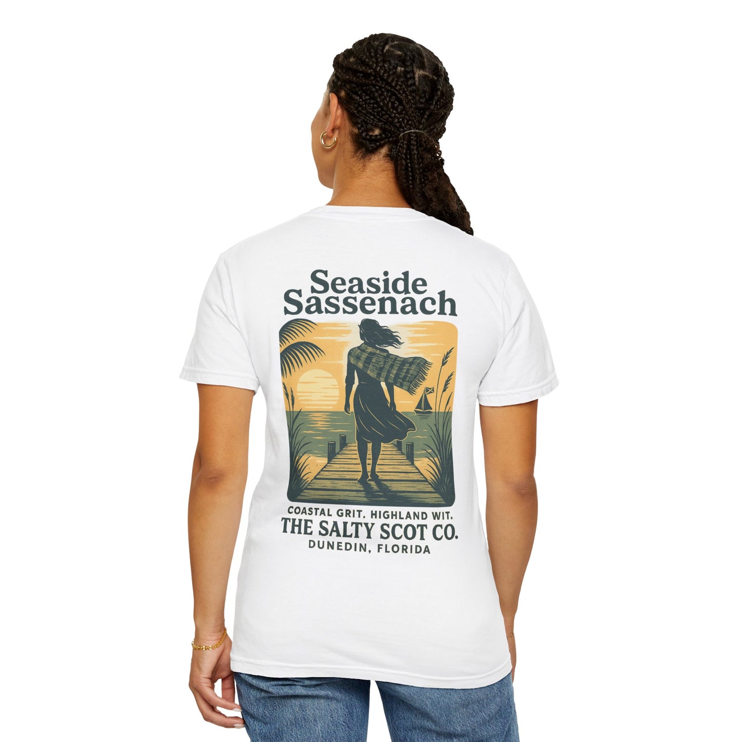 Seaside Sassenach Tee - The Salty Scot Collection