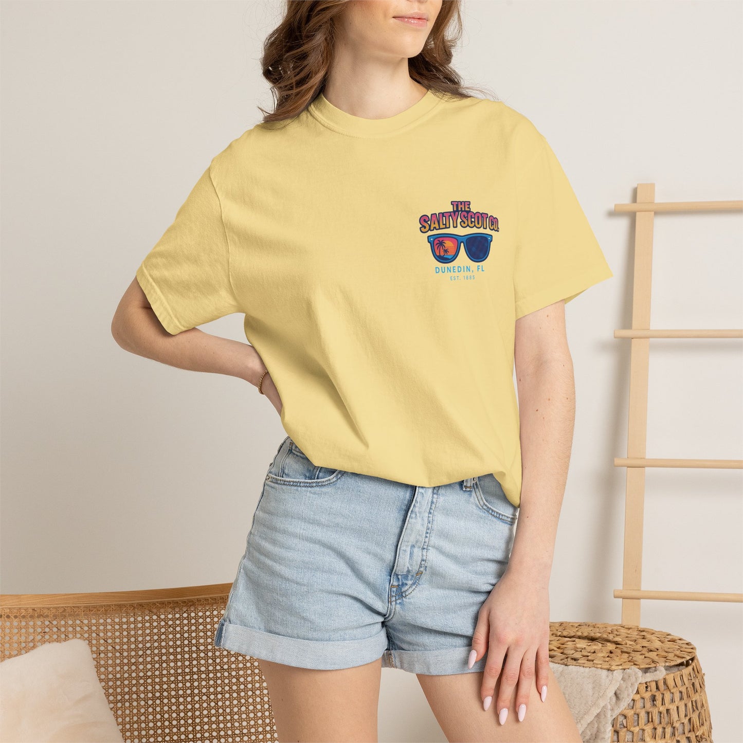 Neon Coastline Dunedin Tee - The Salty Scot Collection