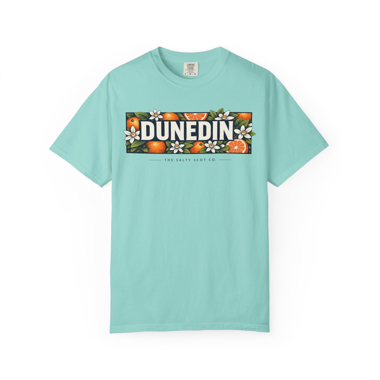 Dunedin Citrus Blossom Tee (Dark) - The Salty Scot Collection