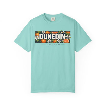 Dunedin Citrus Blossom Tee (Dark) - The Salty Scot Collection