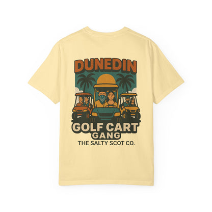 Dunedin Golf Cart Gang Tee – The Salty Scot Collection