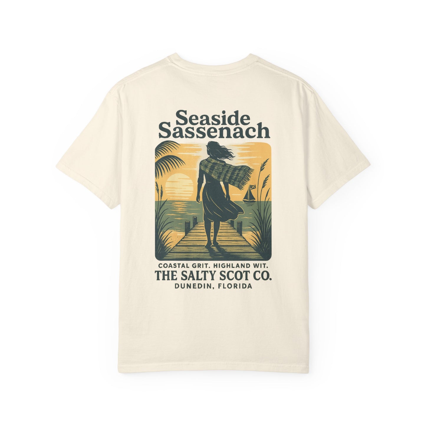 Seaside Sassenach Tee - The Salty Scot Collection