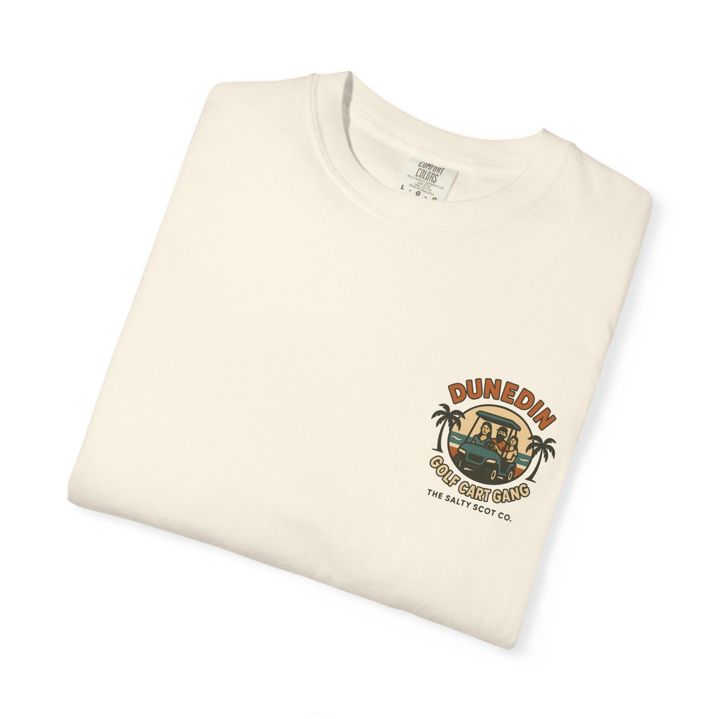 Dunedin Golf Cart Gang Tee – The Salty Scot Collection