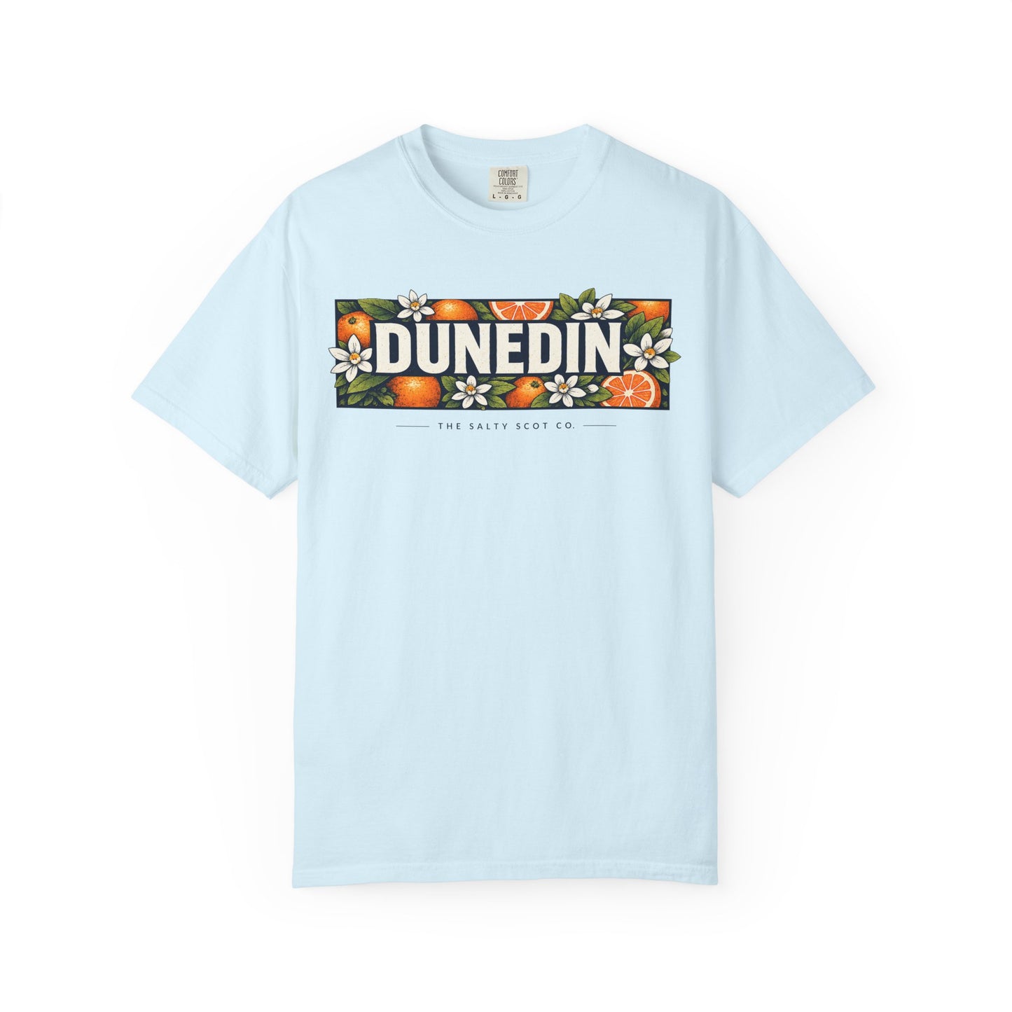 Dunedin Citrus Blossom Tee (Dark) - The Salty Scot Collection