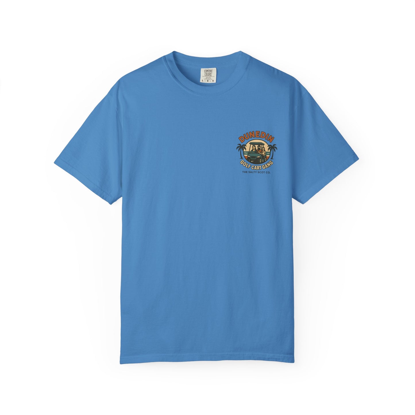 Dunedin Golf Cart Gang Tee – The Salty Scot Collection