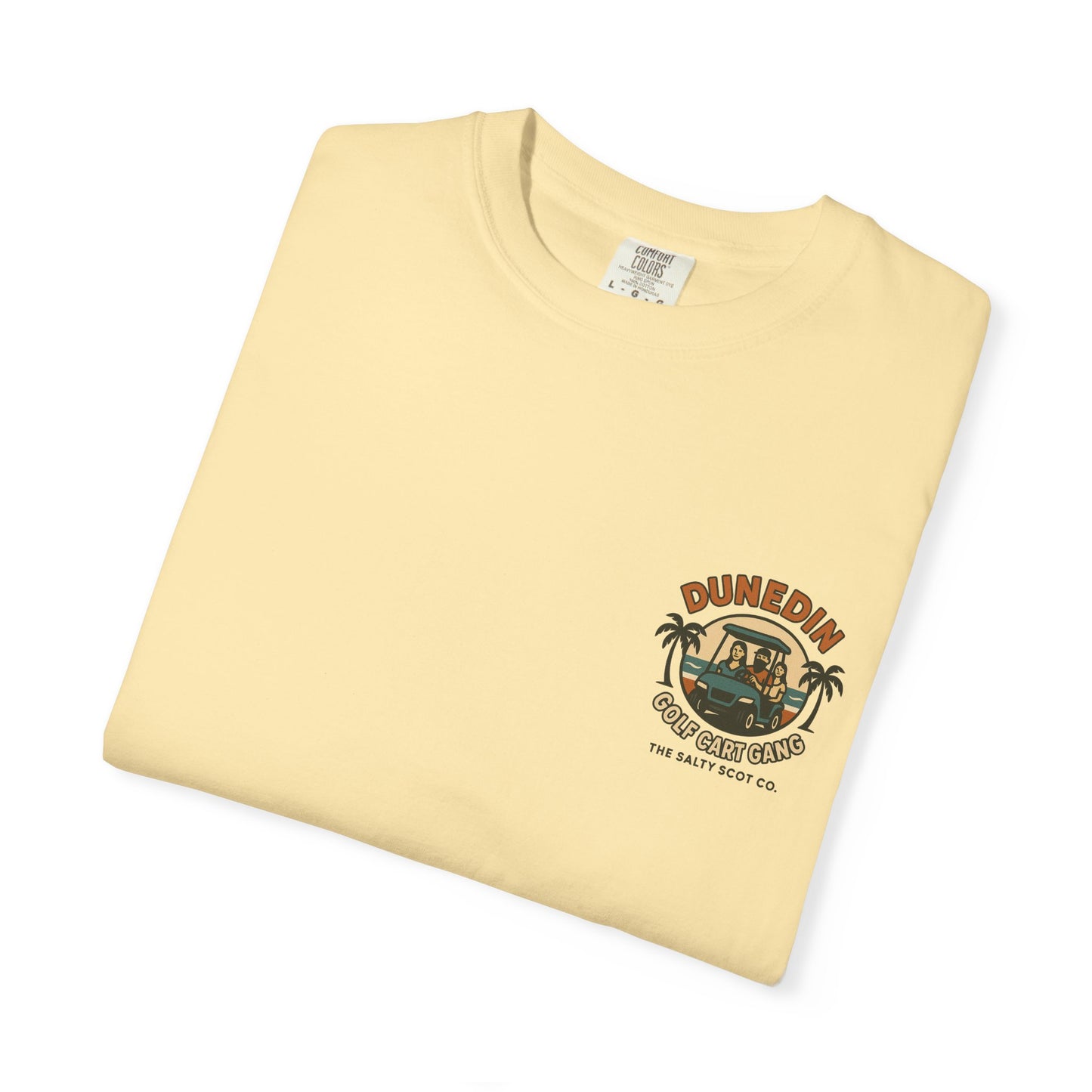 Dunedin Golf Cart Gang Tee – The Salty Scot Collection