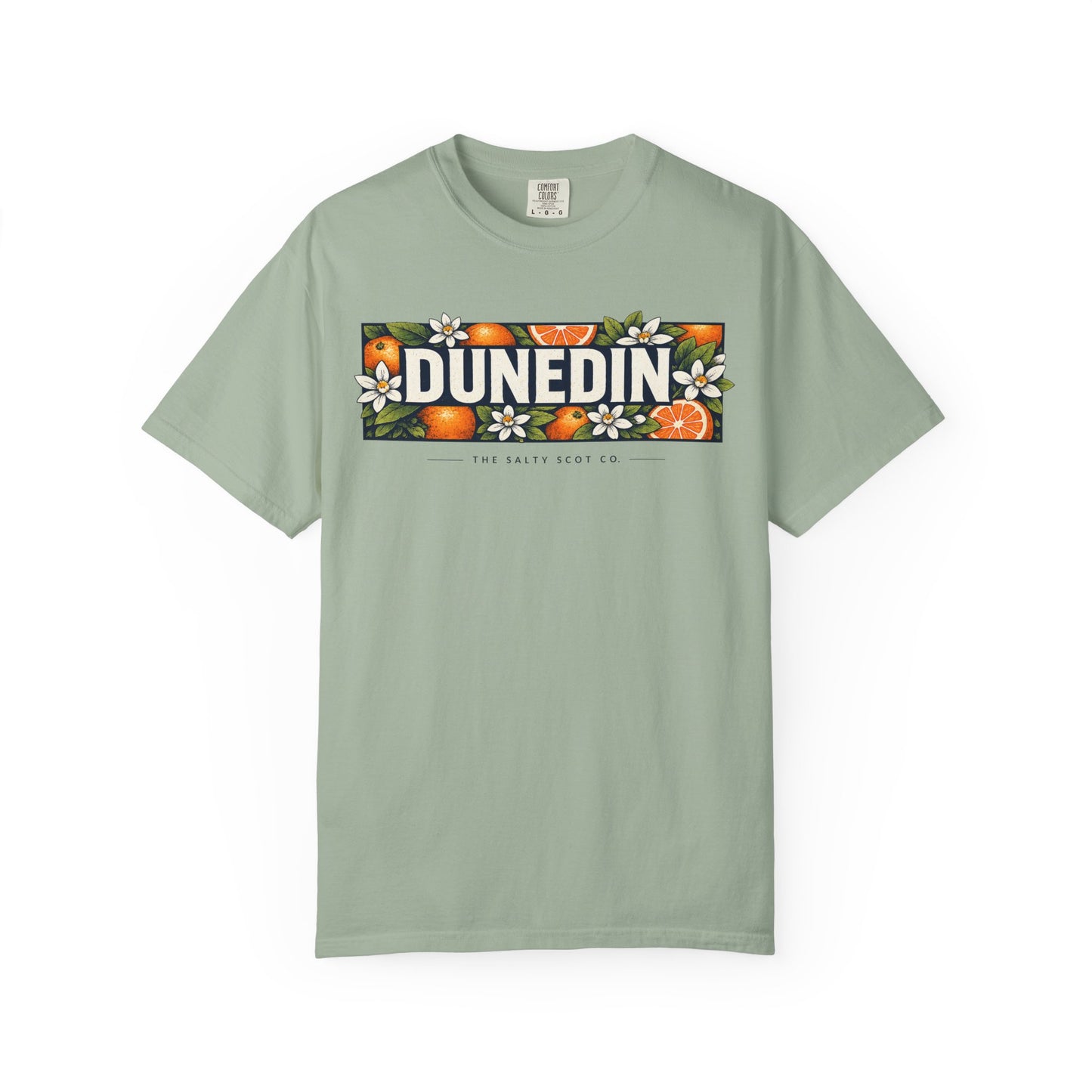 Dunedin Citrus Blossom Tee (Dark) - The Salty Scot Collection