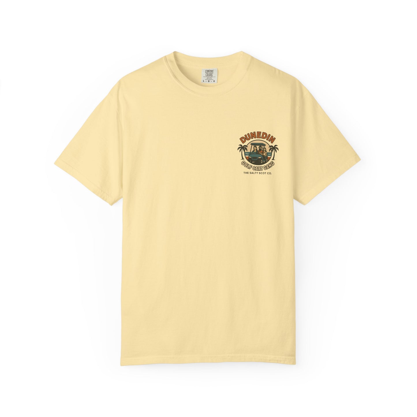 Dunedin Golf Cart Gang Tee – The Salty Scot Collection