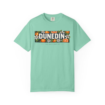 Dunedin Citrus Blossom Tee (Dark) - The Salty Scot Collection