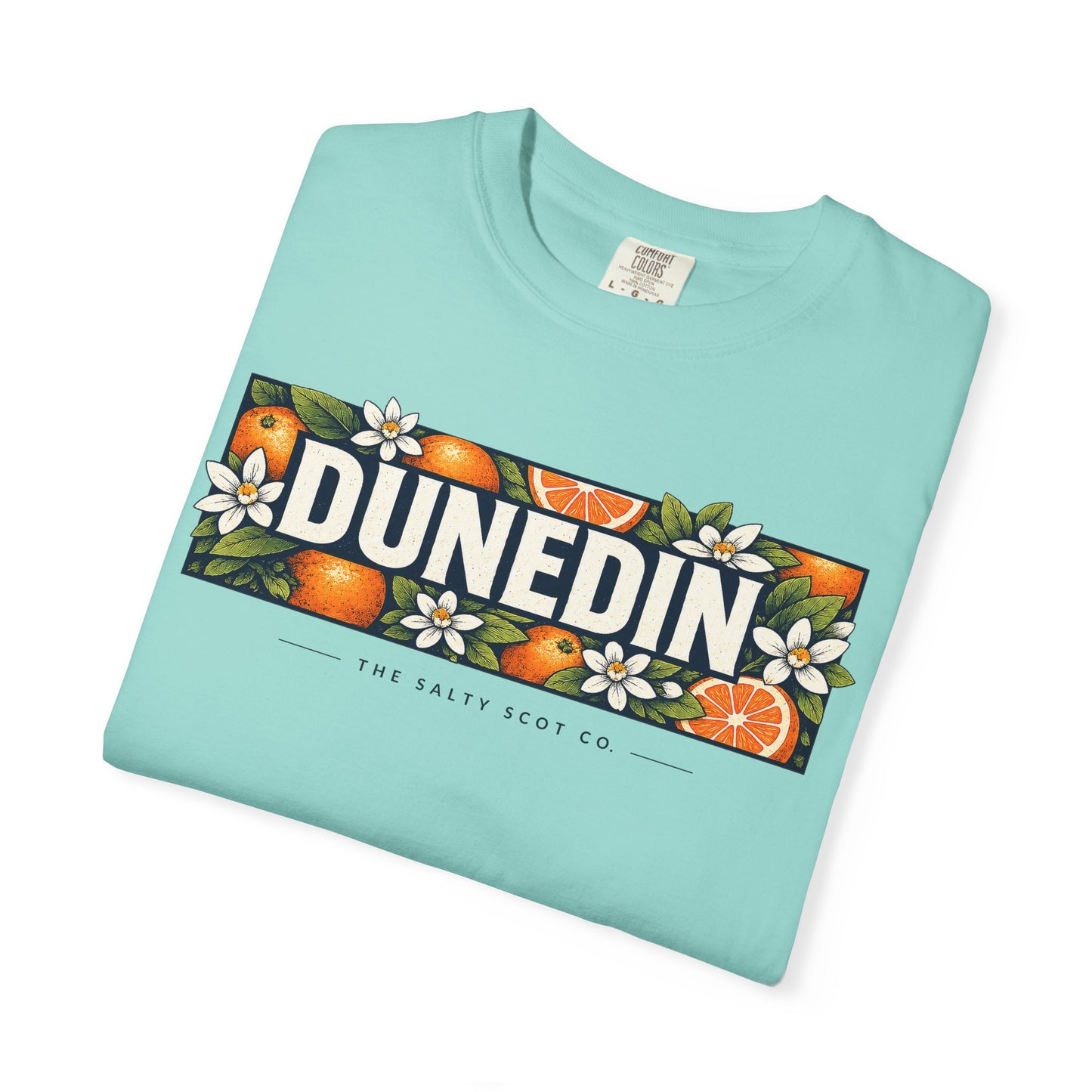 Dunedin Citrus Blossom Tee (Dark) - The Salty Scot Collection